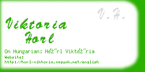 viktoria horl business card